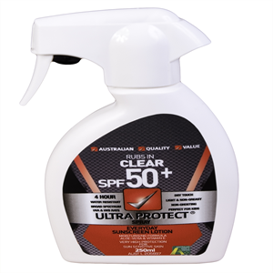 Out of Date Ultra Protect Sunscreen SPF 50+, 250ml, Trigger Spray, 100pct AU Made,Each,Original Unopened, Price Discounted Limited Stock Each