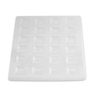 Sterihealth Plastic Blood Grouping Tiles, 6 x 4 Wells (I-10366), 100 Pieces/Pack Pack