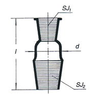 Mowbray Adapter, Reduction, Standard, Socket Joint 34/35, Cone 45/40, Borosilicate Glass, Australian, Each Each