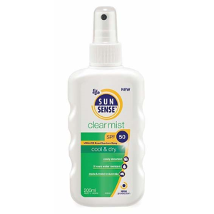 Out of Date,Ego Sunsense Sunscreen,ClearMist,SPF 50+, 200ml Spray BTL,EA, Original Unopened Condition, Price Discounted, While Stocks last Each