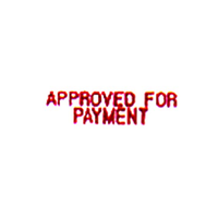 S/INKING SHINY APPROVED FOR PAYMENT RED EA Each