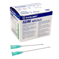 Out of Date, Terumo Agani Hypodermic Needle, 21Gx1", 25mm, RegularWall, Green, 100/Box, Unopened Condition, Discounted, While Stocks last Box