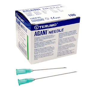 Out of Date, Terumo Agani Hypodermic Needle, 21Gx1", 25mm, RegularWall, Green, 100/Box, Unopened Condition, Discounted, While Stocks last Box