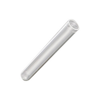 Recyclable Polypropylene Test Tube Flat Bottom No cap 17x100mm 10ml. 1000/Carton Carton