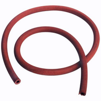 Tubing Rubber Red Id:11MM. 1.5mm Wall Meter