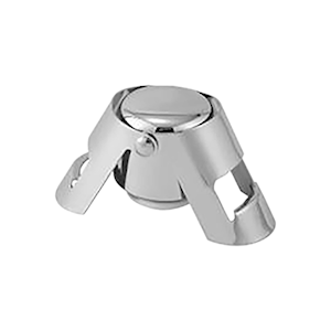Livingstone Wine Bottle Universal Stopper, 430 Stainless Steel, Champagne Sparkling, Plug Sealer Preserver Bar Tools, Each Each