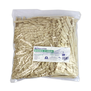 Livingstone Wooden Sticks, 114 x 10 x 2 mm, 100pct Biodegradable, Use as Coffee Stirrer, Spatula, Arts and Crafts, 1,000/Bag Bag