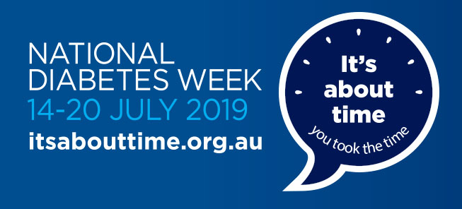 National diabetes week poster from the 14-20 July.