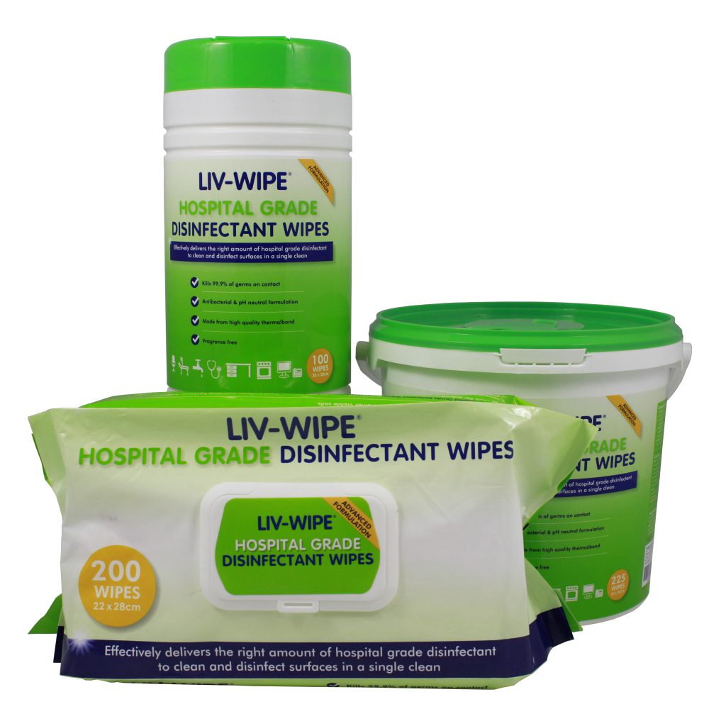 3 hospital wipes in a picture, with 3 different sizes available.