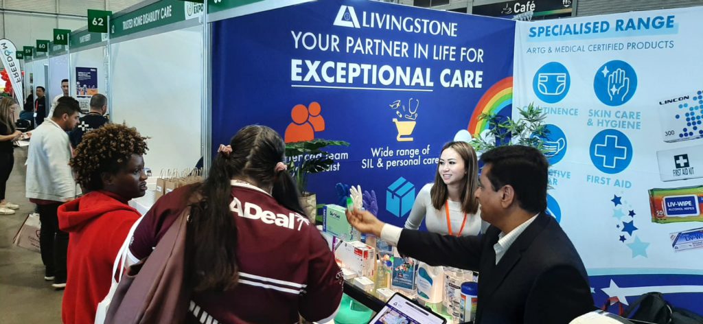 Gabrielle & Sunil at the Sydney Disability Expo