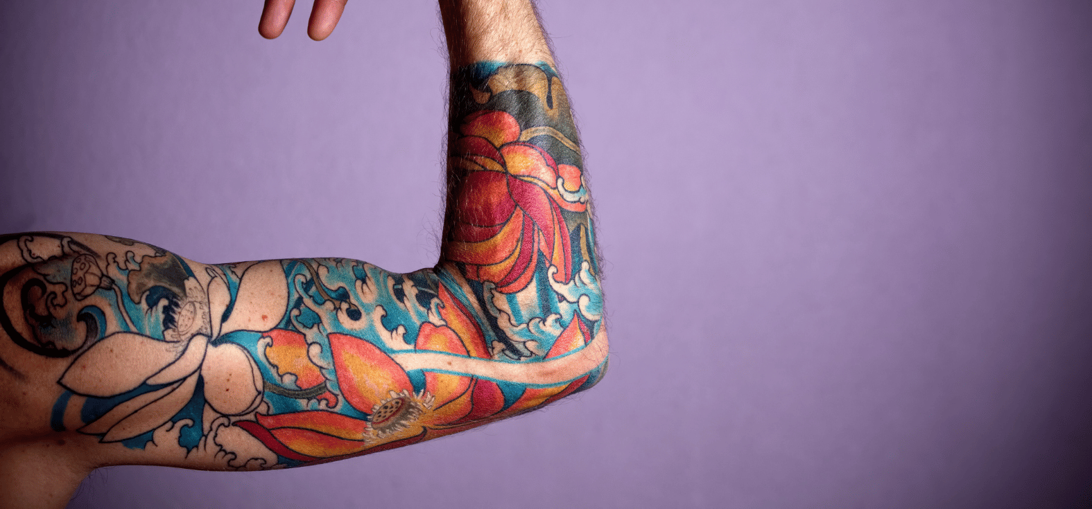 Bright colourful tattoo and gentle tattoo soap aftercare that maintains the colour.