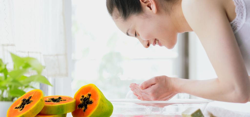 Beauty washing face with paw paw Ointment Choose PapayaGold Paw Paw Ointment