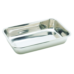 Livingstone Instrument Tray, 381 x 305 mm/15 x 12 in, without Cover, 0.5mm Thickness, Stainless Steel, Grade 202, Each Each