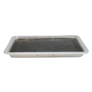 Livingstone Instrument Tray, 381 x 305 mm/15 x 12 in, without Cover, 0.5mm Thickness, Stainless Steel, Grade 202, Each Each