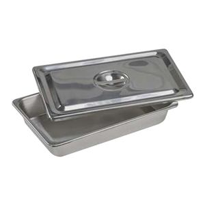 Livingstone Instrument Tray, 381 x 305 mm/15 x 12 in, without Cover, 0.5mm Thickness, Stainless Steel, Grade 202, Each Each