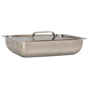 Livingstone Instrument Tray, 381 x 305 mm/15 x 12 in, without Cover, 0.5mm Thickness, Stainless Steel, Grade 202, Each Each