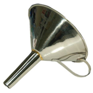 Funnel, 105mm Diameter, Stainless Steel, Each Each