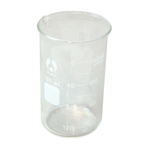 Bomex Beaker, 50ml, Tall Form, Graduated with Spout, Borosilicate Glass, Each Each