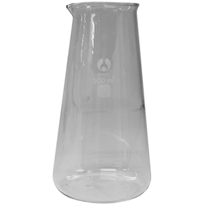 Bomex Beaker, 125ml, Conical, Graduated with Spout, Borosilicate Glass, Each