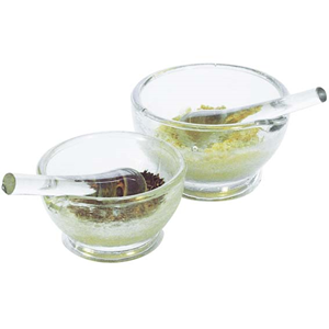 Livingstone Mortar and Pestle, 120mm Diameter, Soda Lime Glass, Each