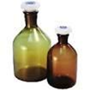 Livingstone Laboratory Reagent Bottle, 125ml, Narrow Mouth, with Glass Stopper, Clear, Borosilicate Glass, Each Each
