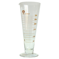 Livingstone Conical Measuring Cylinder, with Base, 100mL, Borosilicate Glass, Each