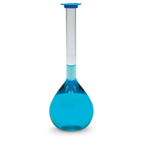 Bomex Volumetric Flask, 5ml, Socket Joint 7/16, Class B, with Glass Stopper, Borosilicate Glass, European Standard, Each Each