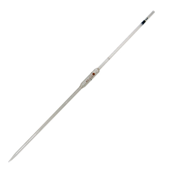 Livingstone Volumetric Bulb Pipette, 1ml, class B, Graduated with One Mark, Glass,each Each