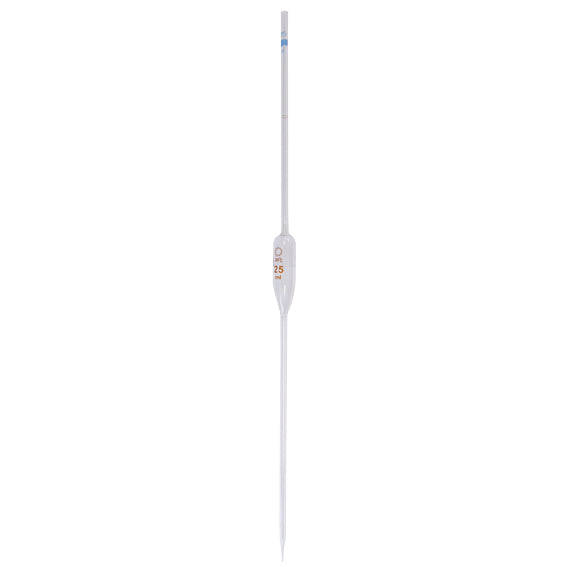 Livingstone Volumetric Bulb Pipette, 1ml, class B, Graduated with One Mark, Glass,each Each