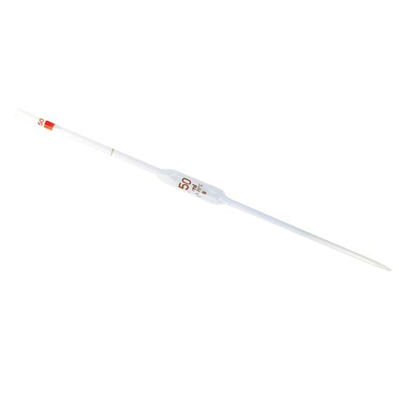 Livingstone Volumetric Bulb Pipette, 1ml, class B, Graduated with One Mark, Glass,each Each