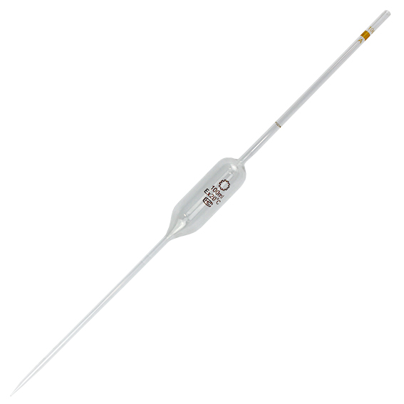 Livingstone Volumetric Bulb Pipette, 1ml, class B, Graduated with One Mark, Glass,each Each
