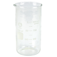 Bomex Beaker, 50ml, Tall Form, Graduated with Spout, Borosilicate Glass, Each Each