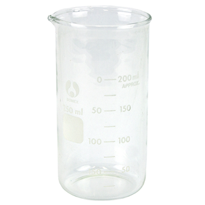 Bomex Beaker, 50ml, Tall Form, Graduated with Spout, Borosilicate Glass, Each Each