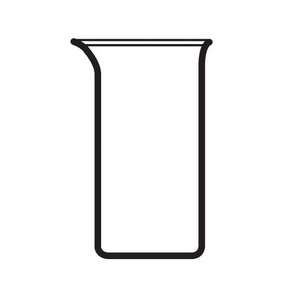 Bomex Beaker, 3000ml, Tall Form, Graduated with Spout, Borosilicate Glass, Each