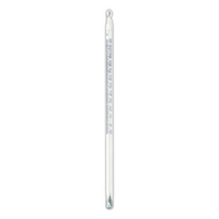 Laboratory Thermometer, Red Spirit, -10 to 100degC, 1.0deg Division, Total Immersion, 155mm Length, Each Each