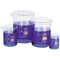 Simax Beaker, 5ml, Low Form, Graduated with Spout, 22 (Diameter) x 30 (Height) mm, European, Each Each