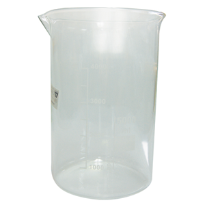 Simax Beaker, 5ml, Low Form, Graduated with Spout, 22 (Diameter) x 30 (Height) mm, European, Each Each