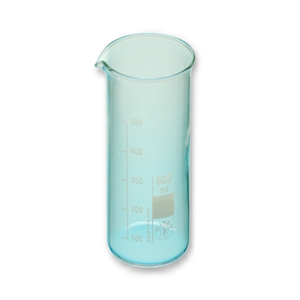 Simax Beaker, 50ml, Tall Form, Graduated with Spout, Borosilicate Glass, European, Each Each