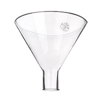Simax Powder Funnel / Filling Funnel, Short Straight End, Top 50mm, Stem 20mm, 50(H)mm, Borosilicate Glass, European, Each Each