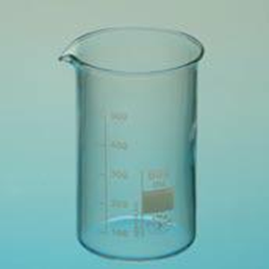 Simax Beaker, 50ml, Tall Form, Graduated with Spout, Borosilicate Glass, European, Each Each