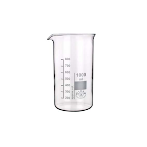 Simax Beaker, 50ml, Tall Form, Graduated with Spout, Borosilicate Glass, European, Each Each
