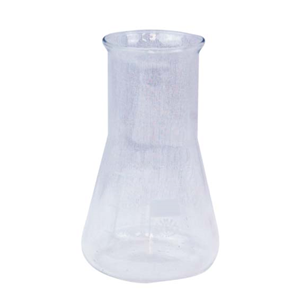 Simax Erlenmeyer Flask, Conical Flask, Wide Neck, 50mL, Top 34mm, Bottom 51mm, 85(H) mm, Borosilicate Glass, European, Each Each
