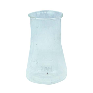 Simax Erlenmeyer Flask, Conical Flask, Wide Neck, 50mL, Top 34mm, Bottom 51mm, 85(H) mm, Borosilicate Glass, European, Each Each