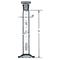Cylinder Hexagonal Recyclable Plastic Graduated, 10ml. Socket 10/19 (A)