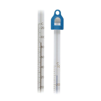 Brannan Lo-Tox Filled Laboratory Thermometers, Total Immersion +/-1.0degC@35degC, Blue Spirit, 305(L) mm, Division 1.0degC, -35 to +50degC, Each Each