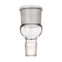 Simax Adapter, Reduction, Inverted, Socket Joint 14/23, Cone 12/21, 20(L) mm, Borosilicate Glass, Each Each