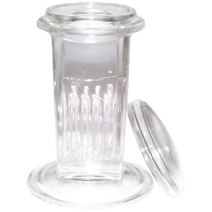 Staining Jar, Coplin Type, Holds up to 10 Microscope Slides, with Glass Lid, Soda Lime Glass, Each Each