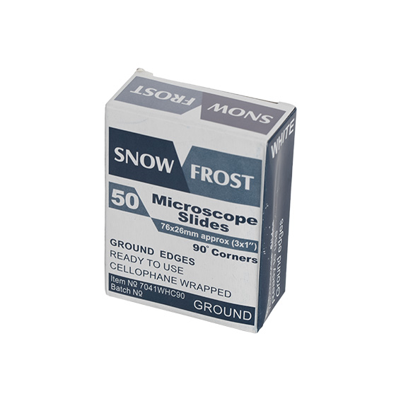 Snow Frost White Frosted Microscope Glass Slide