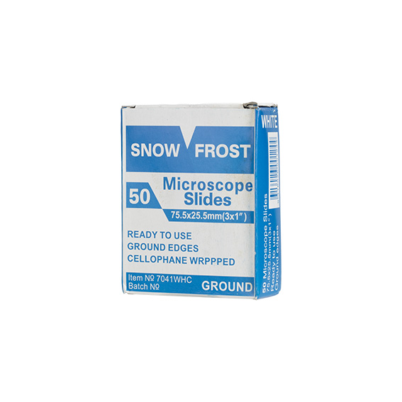 Snow Frost White Frosted Microscope Glass Slide