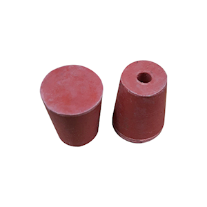 Rubber Stopper, One Hole, 13mm Base x 16mm Top x 20mm Height, 10/Pack Pack